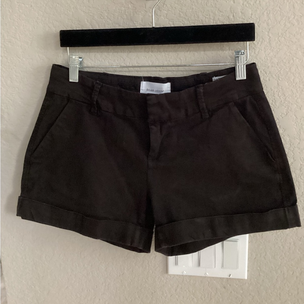 Dear John Brown Cuffed Women's sz 27 Short Shorts
